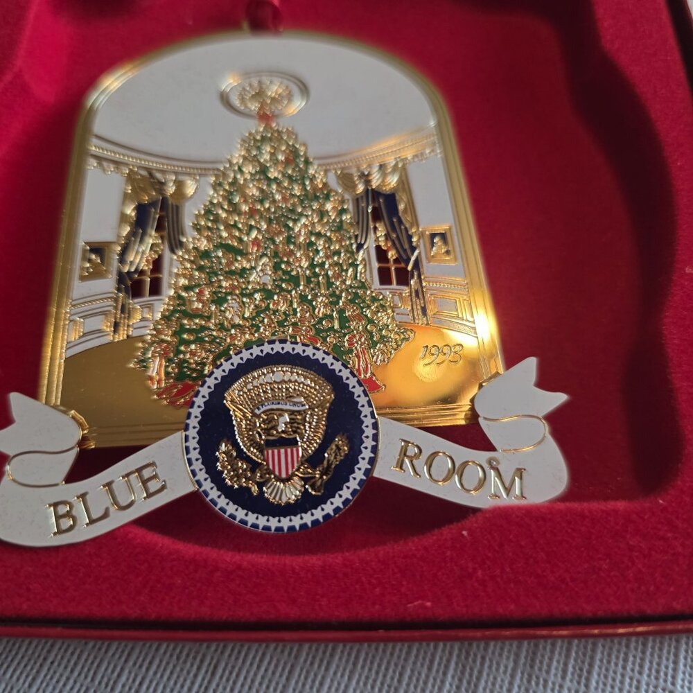 1993 White House Blue Room Christmas Ornament, White House Gift Shop - Picture 4 of 4